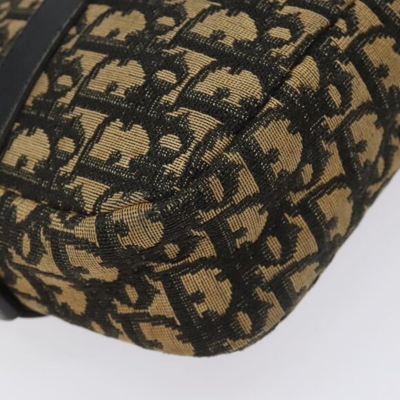 Authentic Christian Dior Trotter Canvas Shoulder Bag Black - Picture 8 of 16